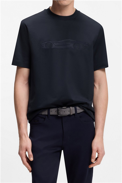 BOSS C Taut 242 Am Erkek Bisiklet Yaka T-Shirt