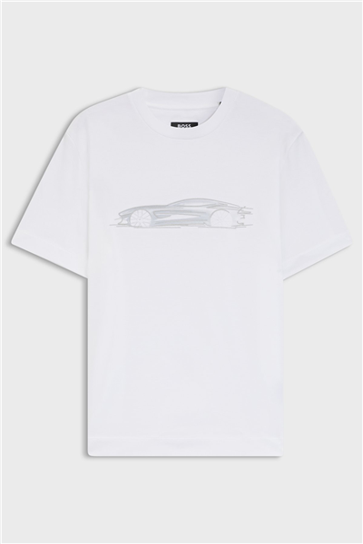 BOSS C Taut 242 Am Erkek Bisiklet Yaka T-Shirt