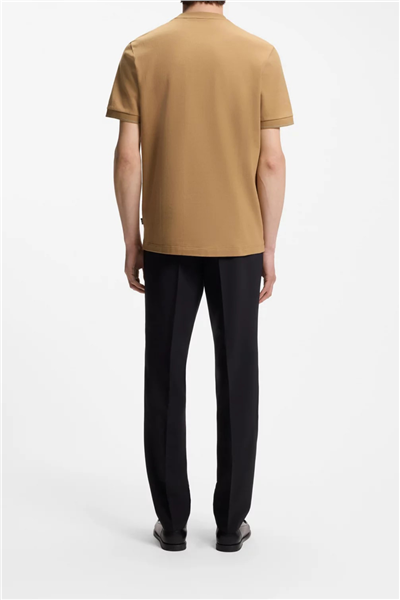 BOSS C Taut 90 Erkek Bisiklet Yaka T-Shirt Bej