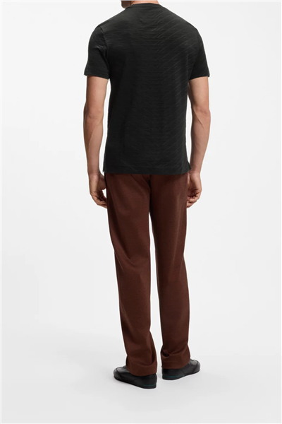 BOSS C Thompson 180 Am Erkek Bisiklet Yaka T-Shirt Siyah