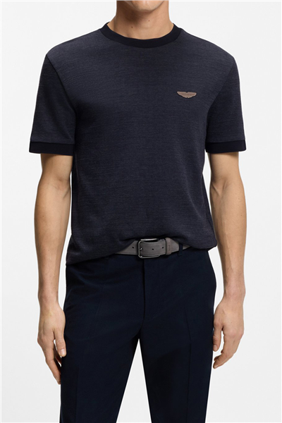 BOSS C Thompson 242 Am Erkek Bisiklet Yaka T-Shirt