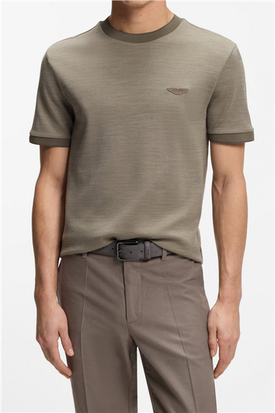 BOSS C Thompson 242 Am Erkek Bisiklet Yaka T-Shirt