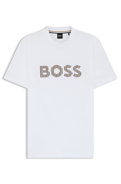 Boss C Thompson 41 Erkek Bisiklet Yaka T-Shirt Beyaz