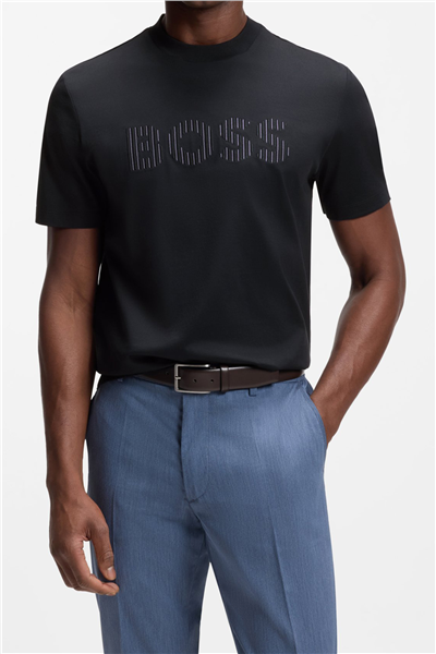 Boss C Thompson 41 Erkek Bisiklet Yaka T-Shirt Mavi