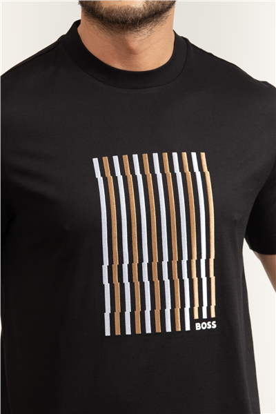 Boss C Thompson 41 Erkek Bisiklet Yaka T-Shirt Siyah