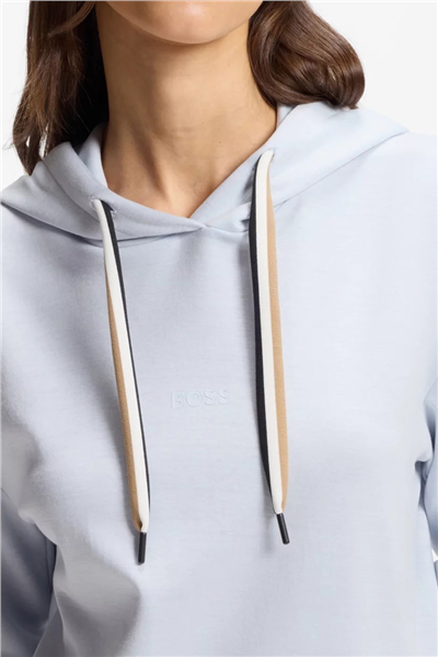 Boss CP Stripe Hoodie Kadın Kapüşonlu Sweatshirt