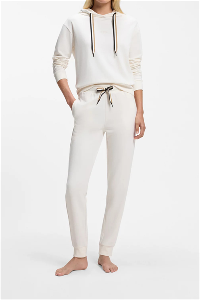 Boss CP Stripe Pants Cuff Kadın Eşofman Altı Beyaz