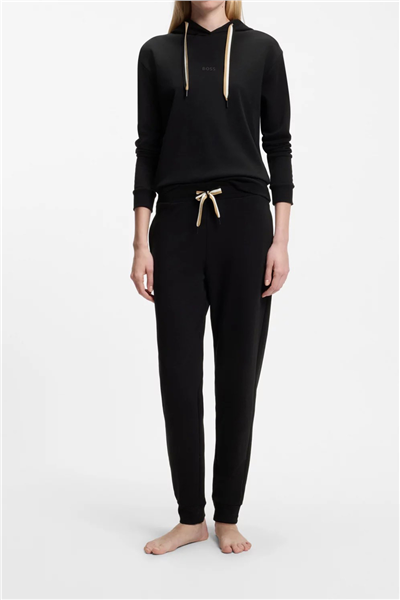 Boss CP Stripe Pants Cuff Kadın Eşofman Altı Siyah