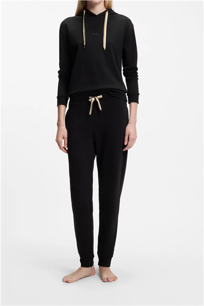 Boss CP Stripe Pants Cuff Kadın Eşofman Altı Siyah