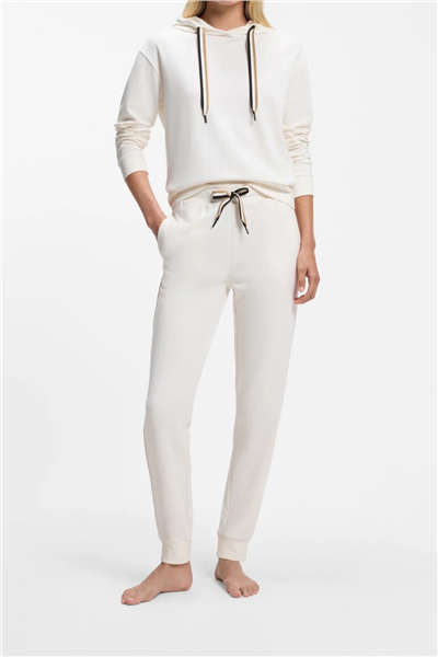 Boss CP Stripe Pants Cuff Kadın Eşofman Altı Beyaz