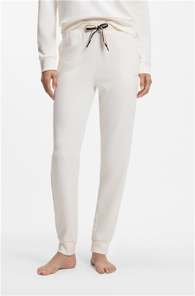 Boss CP Stripe Pants Cuff Kadın Eşofman Altı Beyaz
