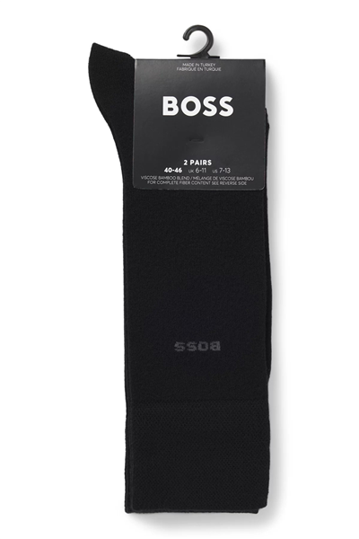Boss Erkek 2li Çorap Siyah