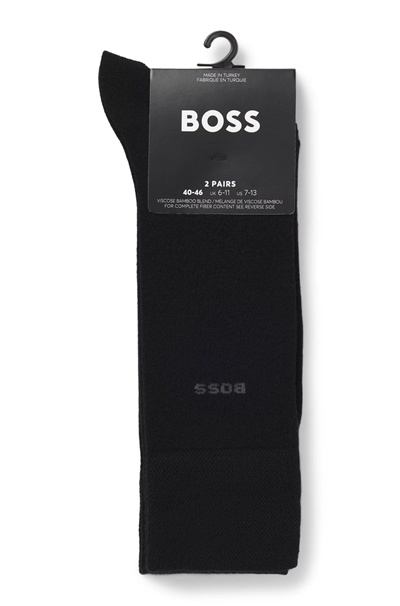 Boss Erkek 2li Çorap Siyah
