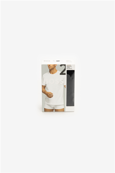 BOSS Erkek 2li T-Shirt Siyah
