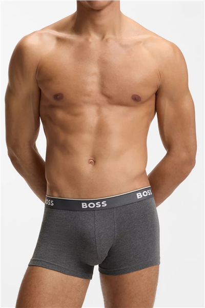 Boss Erkek 3lü Boxer Gri