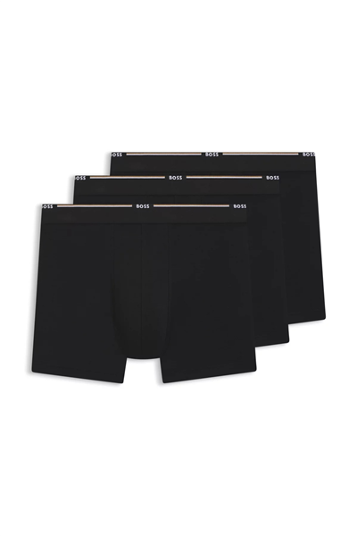Boss Erkek 3lü Boxer Siyah