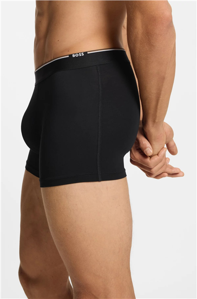 Boss Erkek 3lü Boxer Siyah