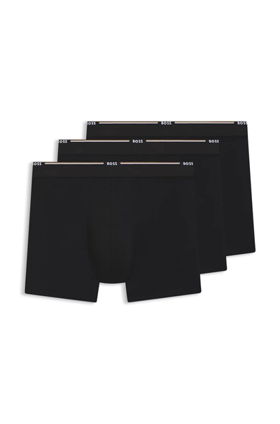 Boss Erkek 3lü Boxer Siyah