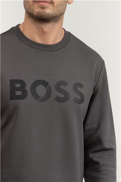 Boss Erkek Bisiklet Yaka Sweatshirt