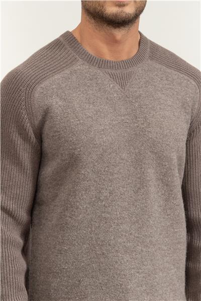 Boss Erkek Bisiklet Yaka Sweatshirt