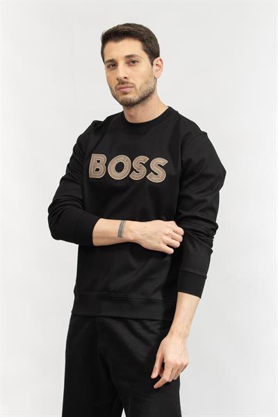 Boss Erkek Bisiklet Yaka Sweatshirt