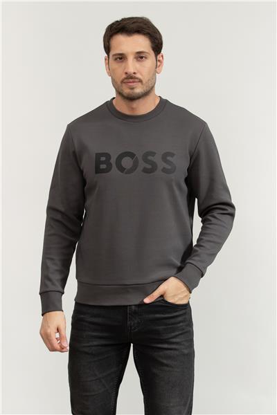 Boss Erkek Bisiklet Yaka Sweatshirt