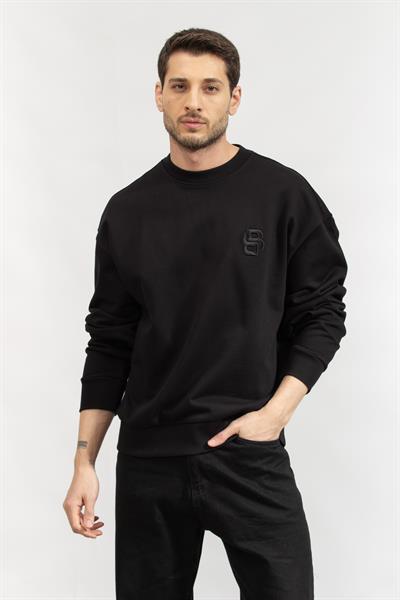 Boss Erkek Bisiklet Yaka Sweatshirt