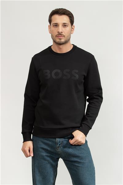 Boss Erkek Bisiklet Yaka Sweatshirt