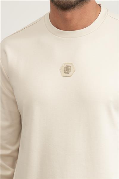 Boss CN Future Erkek Bisiklet Yaka Sweatshirt