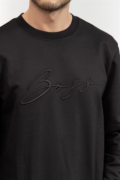 Boss Erkek Bisiklet Yaka Sweatshirt
