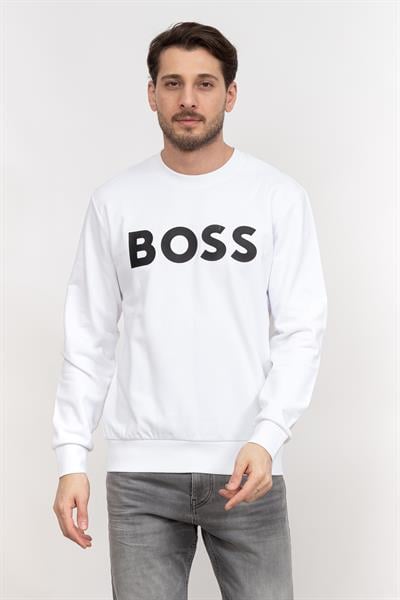 Boss Erkek Bisiklet Yaka Sweatshirt