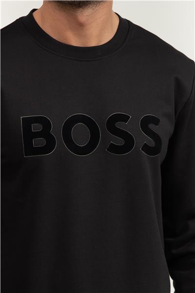 Boss Erkek Bisiklet Yaka Sweatshirt