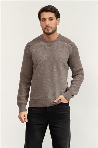 Boss Erkek Bisiklet Yaka Sweatshirt