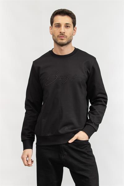 Boss Erkek Bisiklet Yaka Sweatshirt