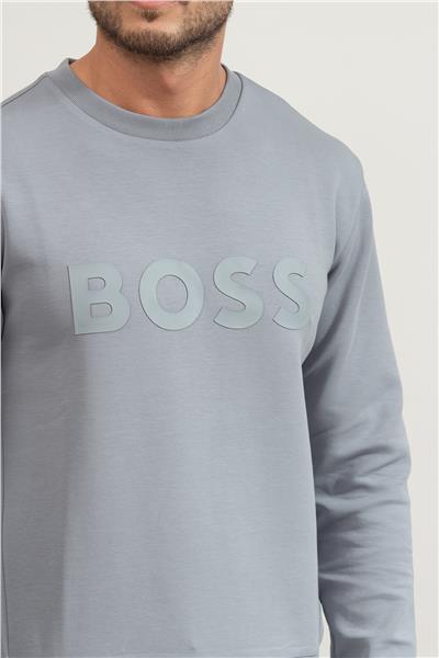 Boss Erkek Bisiklet Yaka Sweatshirt