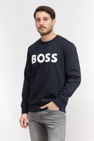 Boss Erkek Bisiklet Yaka Sweatshirt