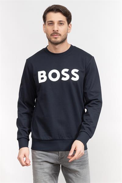 Boss Erkek Bisiklet Yaka Sweatshirt