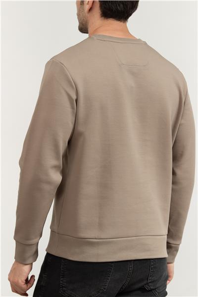 Boss Erkek Bisiklet Yaka Sweatshirt