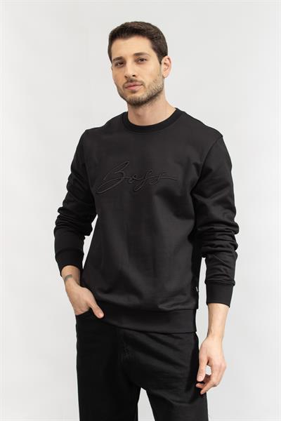 Boss Erkek Bisiklet Yaka Sweatshirt