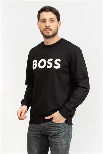 Boss Erkek Bisiklet Yaka Sweatshirt