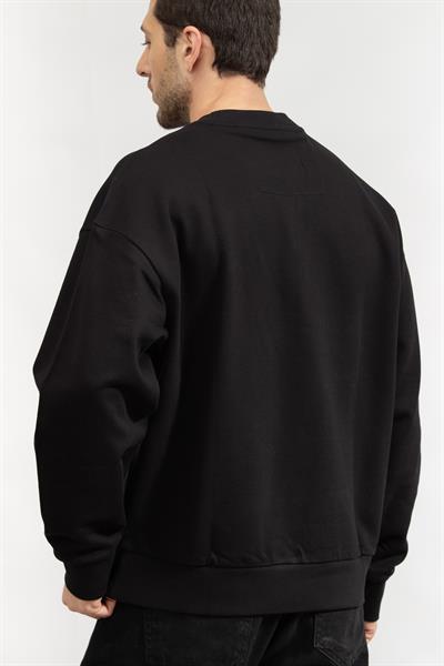 Boss Erkek Bisiklet Yaka Sweatshirt