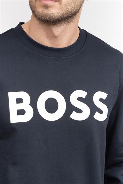Boss Erkek Bisiklet Yaka Sweatshirt