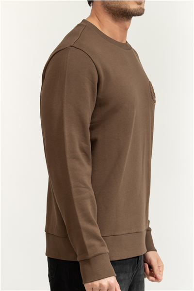 Boss Erkek Bisiklet Yaka Sweatshirt