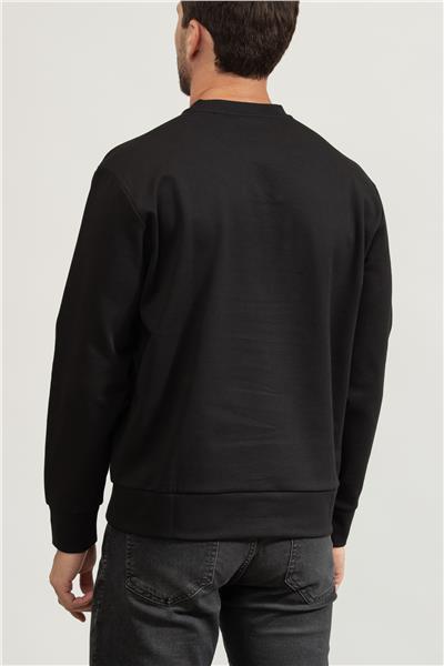 Boss CN Future Erkek Bisiklet Yaka Sweatshirt