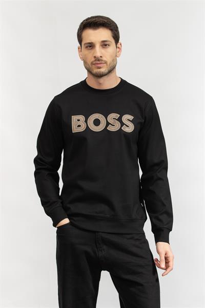 Boss Erkek Bisiklet Yaka Sweatshirt
