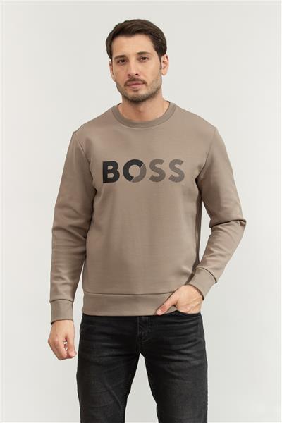 Boss Erkek Bisiklet Yaka Sweatshirt