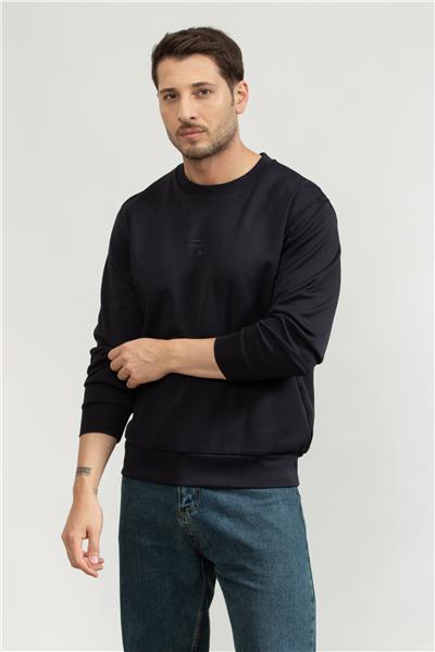 Boss Erkek Bisiklet Yaka Sweatshirt