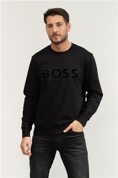Boss Erkek Bisiklet Yaka Sweatshirt