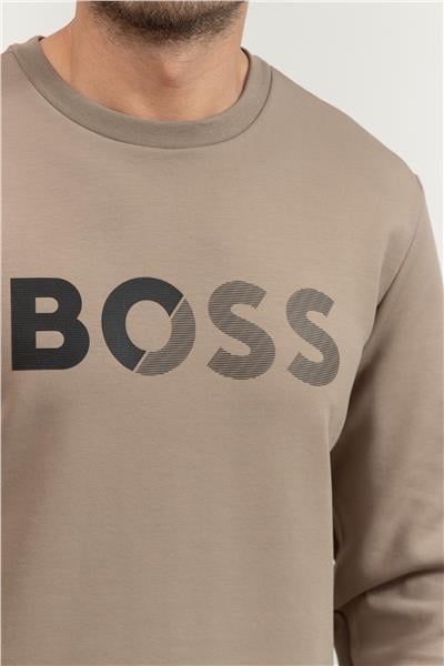 Boss Erkek Bisiklet Yaka Sweatshirt