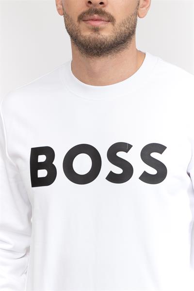 Boss Erkek Bisiklet Yaka Sweatshirt